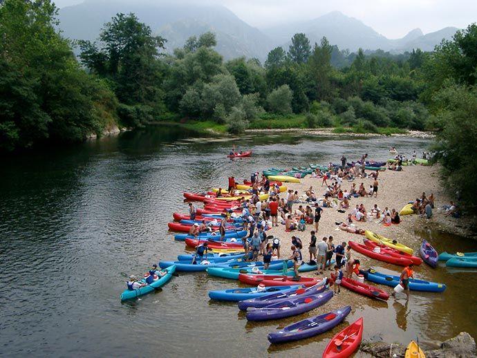 Descenso del sella en canoa con Cangas Aventura